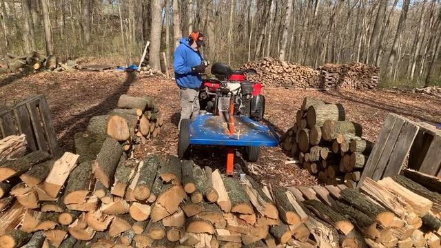 FIREWOOD | Splitting/Stacking hickory W/Eastonmade Ultra смотреть онлайн