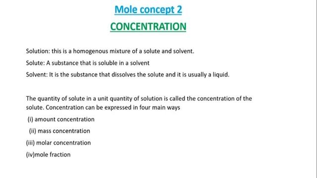 Mole concept full tutorial смотреть онлайн