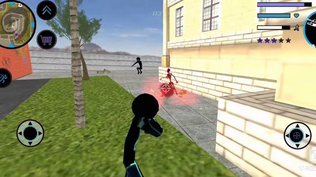 #gamingdaily Neon Iron Sticman Rope Hero City - Android Game смотреть онлайн