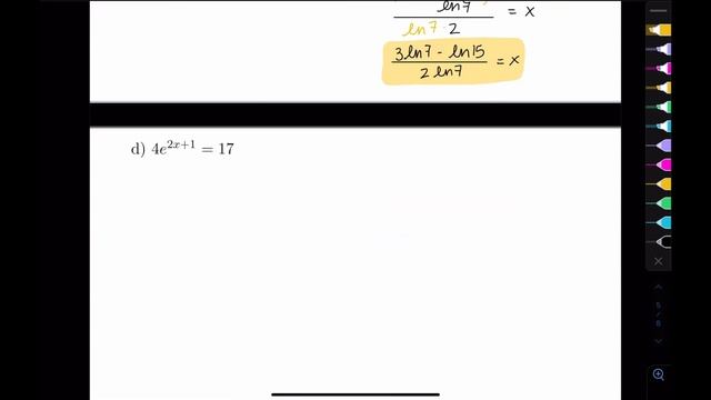 6.5 - Exponential and Log Equations смотреть онлайн