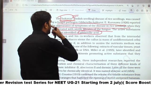 DAY 9 | SCORE BOOSTER REVISION SERIES 2021 | BIOLOGY | Plant Growth and Development | MANISH SIR смотреть онлайн