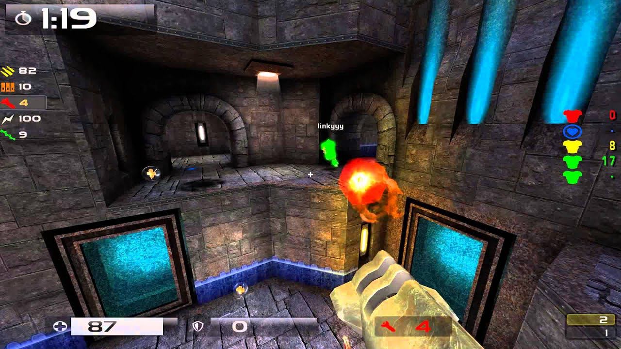 Quake Live: kNug cez_(POV) vs linkyyy Aerowalk (1400 elo duel) смотреть онлайн