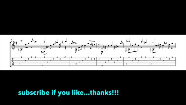 Manha De Carnaval - Baden Powell  (Transcription)