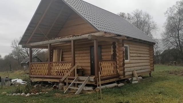 Октябрь 2022: Сруб 6х6 в чашу со вторым этажом с террасой и балконом смотреть онлайн