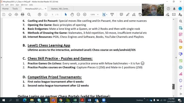 2021 L1 Chess course Infosession смотреть онлайн