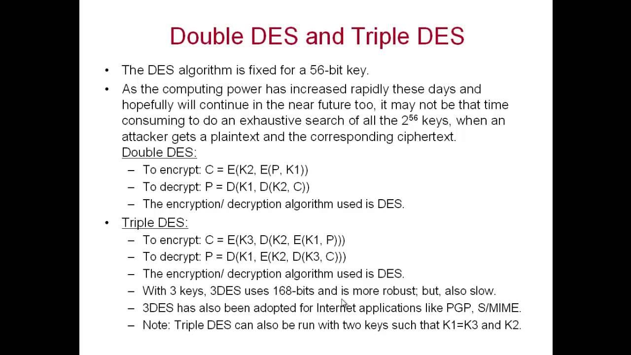 DES Decryption and Weaknesses of DES; S-Box Properties смотреть онлайн