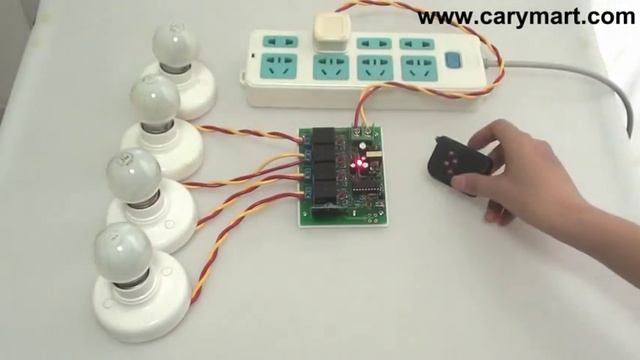 4 Channel AC Power Direct Output RF Remote Control Kit смотреть онлайн