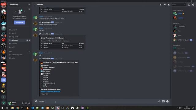 Unreal Tournament 2004 Server Query Discord Bot смотреть онлайн