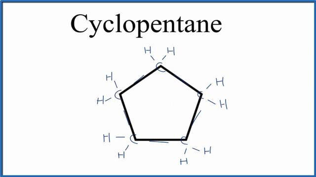 Structural Formula for Cyclopentane (and molecular formula) смотреть онлайн