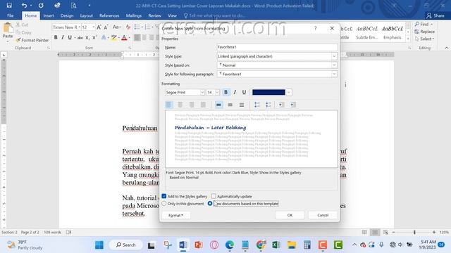 Cara Membuat Style Font Favoritmu di Microsoft Word #fontstyle смотреть онлайн