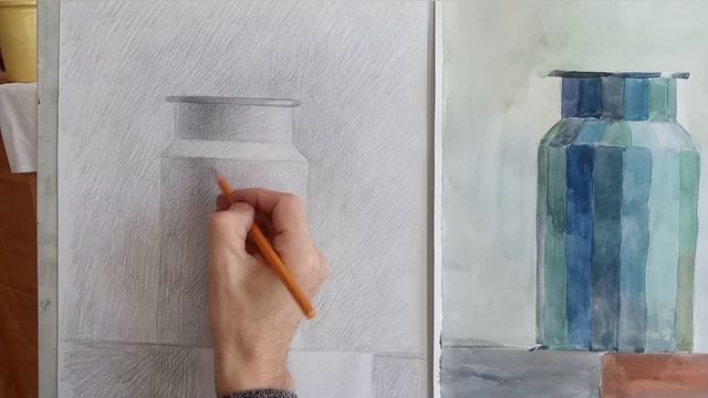 Урок 7 .Светлый бидон и белая ткань.