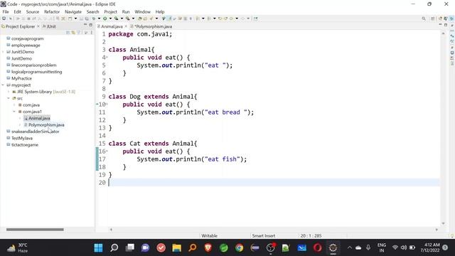polymorphism | overridding | oops concepts | core java -4 #java#programming#video#basic#program смотреть онлайн