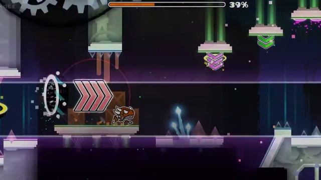 Я наконец достроил эту часть с кибер городом | Geometry dash смотреть онлайн