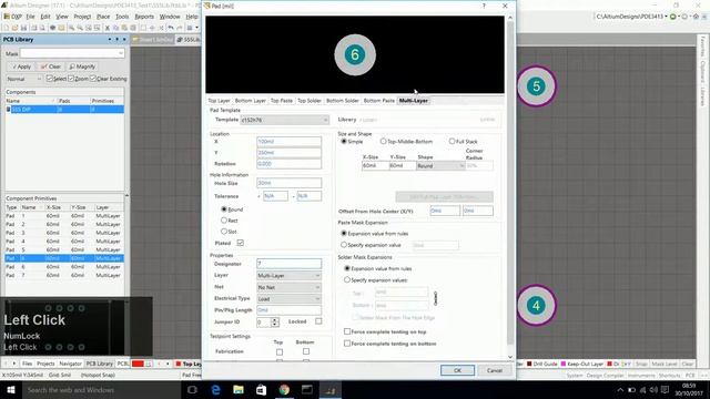Altium 17: Creating a component Library (Footprint and Schematic) смотреть онлайн