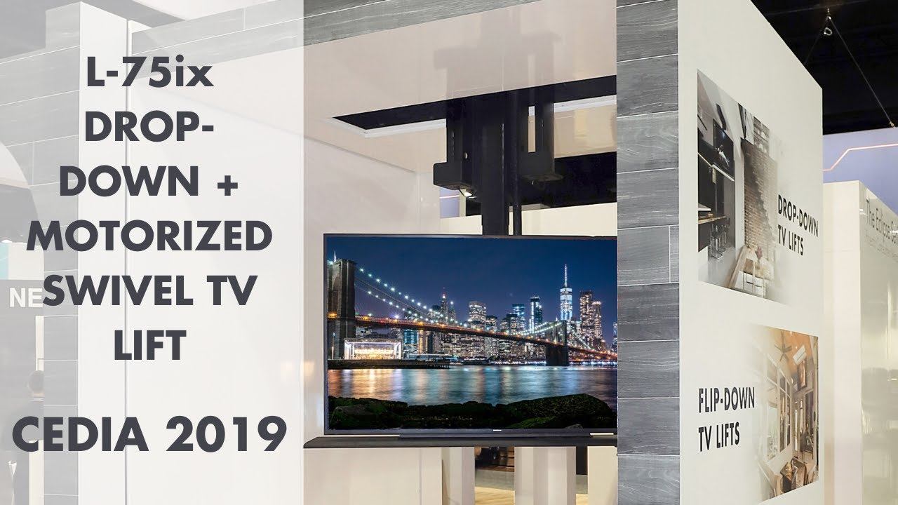 L-75ix Drop-Down TV Lift With Motorized Swivel | CEDIA 2019 смотреть онлайн