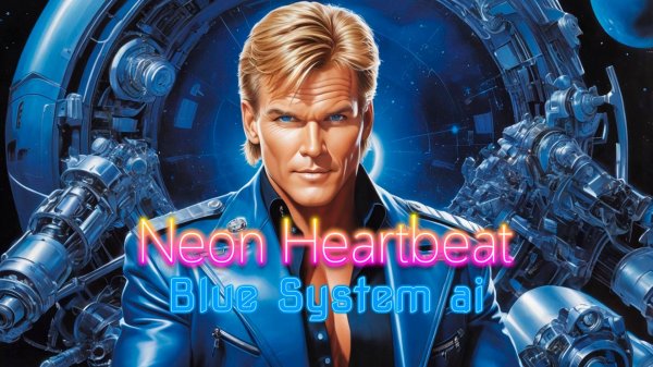 Neon Heartbeat (blue system ai)