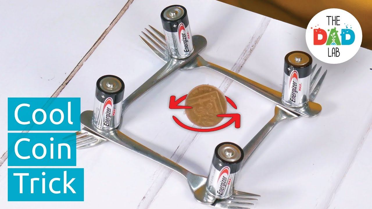 How To Make A Coin Spin Using Forks and Batteries смотреть онлайн