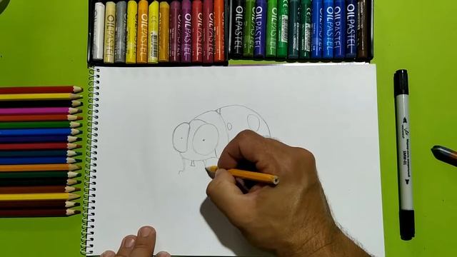 Рисуем Жука Божья Коровка из мультика Букашки Minuscule/We draw a ladybug from the Minuscule cartoon смотреть онлайн