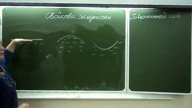 Свойства жидкостей. Поверхностный слой. Часть 1 | Физика в техникуме смотреть онлайн