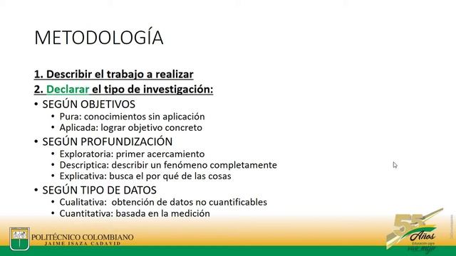 Metodología de investigación: 8. Metodología - explicación de qué es y cómo construirla смотреть онлайн