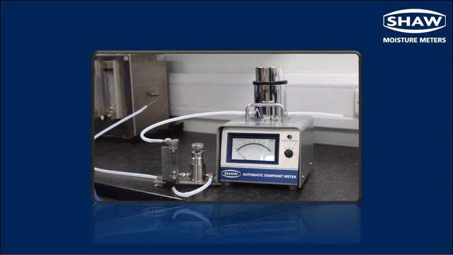 Taking A Reading   SHAW SADP Dewpoint Meter