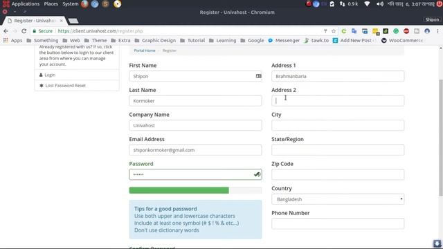 How to Create an Account in Univahost - 1 смотреть онлайн