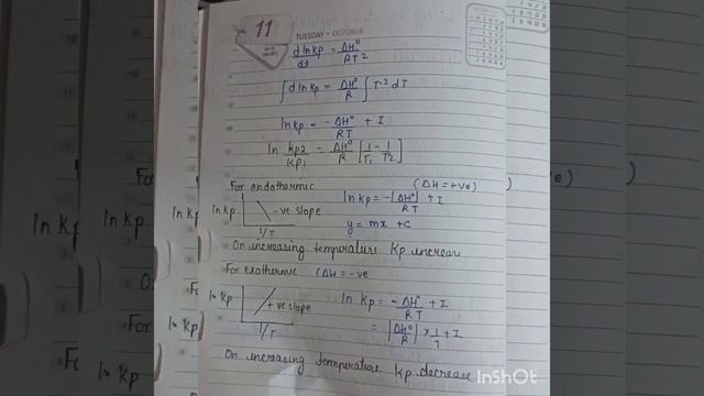 vont Hoff equation & temperature dependence on equilibrium constant смотреть онлайн