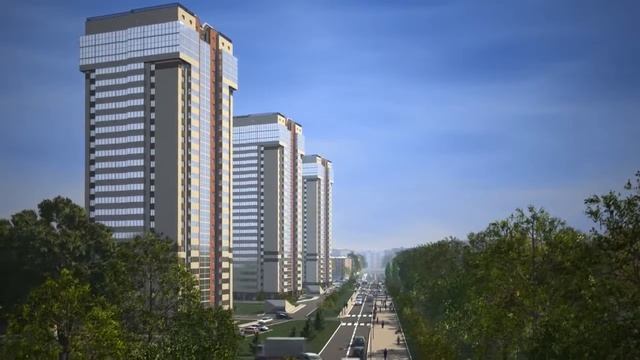 3D визуализация жилого микрорайона "Нойланд-Черемушки" - часть 2 смотреть онлайн