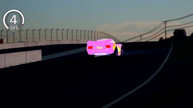 Lightning McQueen NEON Edition vs Bugatti Hypercars at Laguna Seca смотреть онлайн