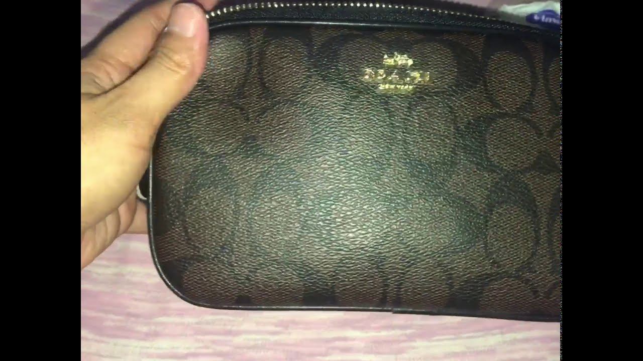 COACH Signature Double Zip Crossbody Pouch - Authentic quality смотреть онлайн