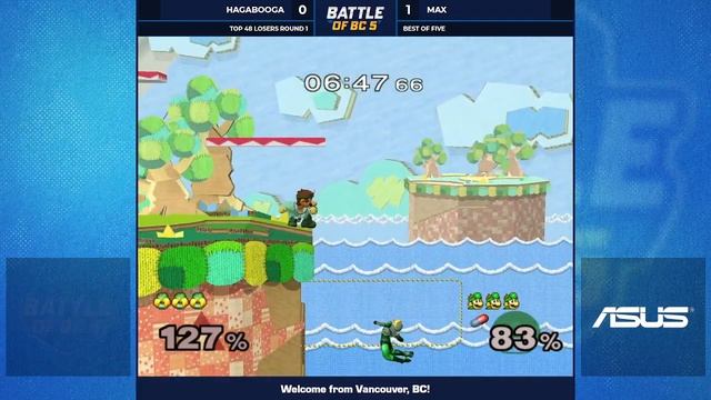 Hagabooga (Dr. Mario) vs max (Sheik) - Melee Singles Losers Top 48 - Battle of BC 5 смотреть онлайн