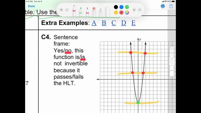 IM3 SP 3.1.1 C: Inverse/invertible function using horizontal line test ALL смотреть онлайн