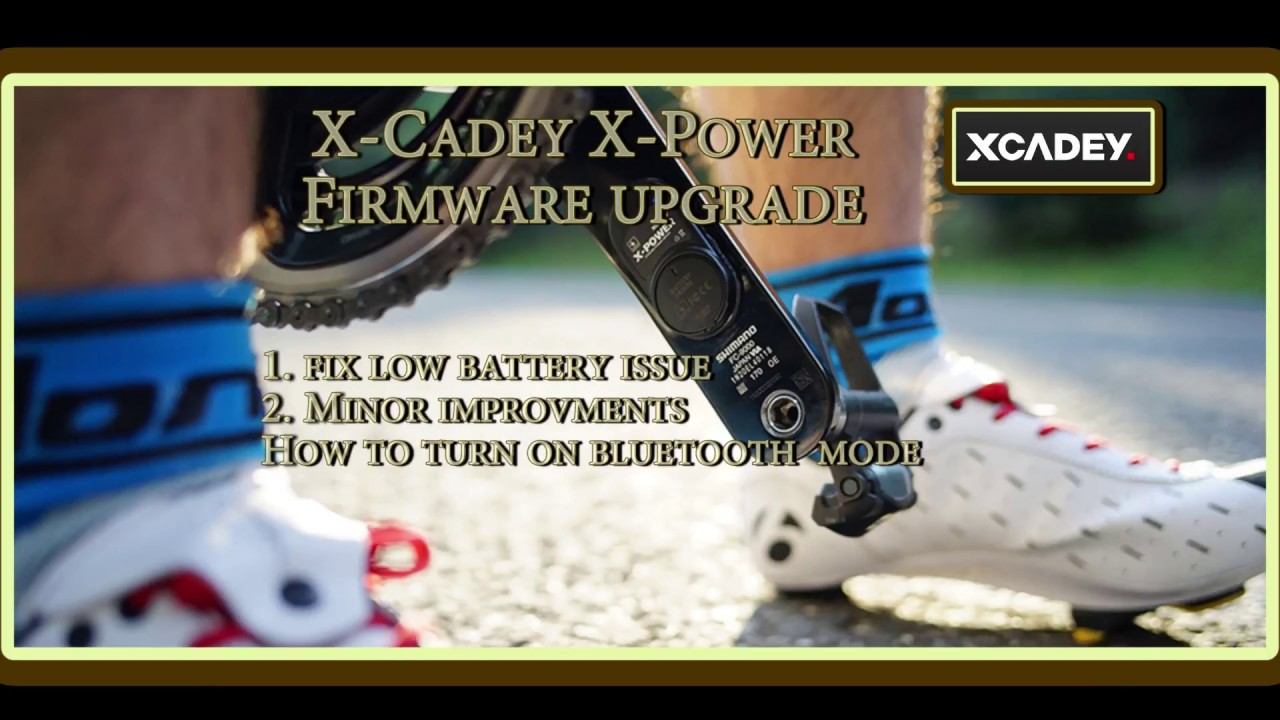 Xcadey Powermeter Firmware Update, Bluetooth Activation