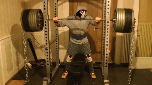 NinjaTyler - New Squat World Record 835 Lbs/380 KG RAW (HD) смотреть онлайн