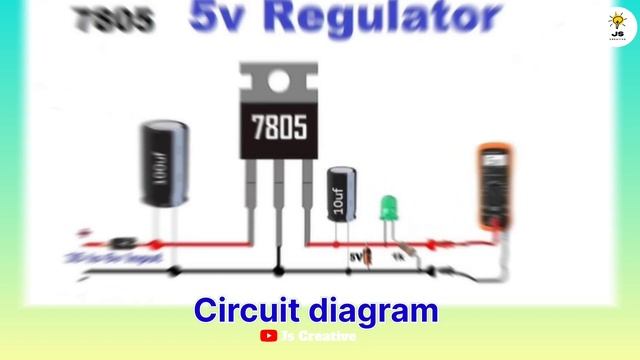 7805 Voltage Regulator Circuit || 12v to 5vStepdown Converter #7805 #stepdown #jscreative смотреть онлайн