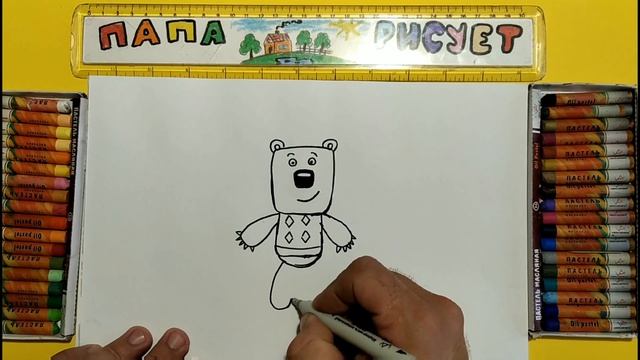Рисуем Кешу из мультфильма Ми-Ми Мишки / Урок Рисования / Draw Mi-Mi Bears / Drawing Lesson смотреть онлайн