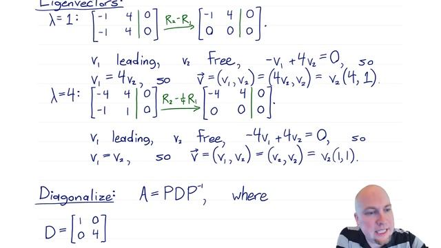 Linear Algebra - Lecture 43: Arbitrary Matrix Powers via Diagonalization смотреть онлайн
