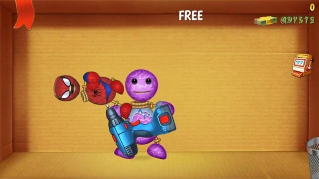 The Magic Laser VS Spider Buddy - Kick The Buddy