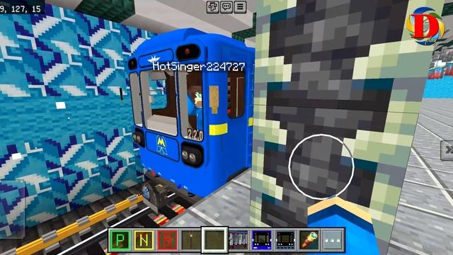 Парад поездов метро в майнкрафт / Great review of metro trains in minecraft | Minecraft Builds смотреть онлайн