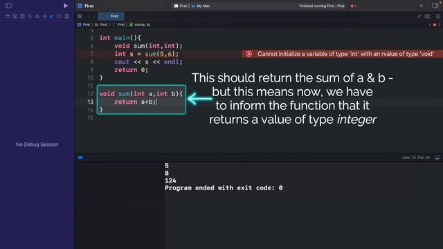 #39 Returning Values | C++ Beginner to Advanced | INIT Tech Labs | #CodeWithDJ смотреть онлайн