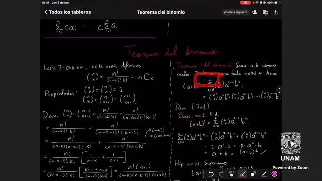 Números naturales 3 - Teorema del binomio (segunda parte) смотреть онлайн