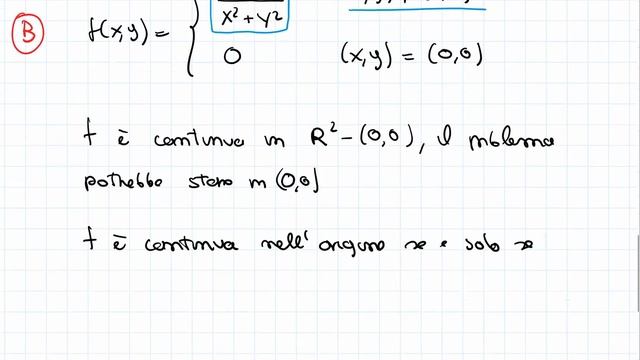 Analisi II - Funzioni in due variabili continue nell'origine - Esercizi svolti parte 1 смотреть онлайн