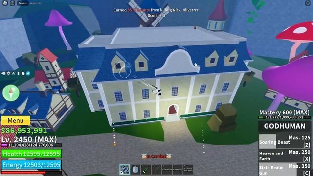 This Gravity Cane combo makes people mad... | Gravity Cane combo Blox Fruits смотреть онлайн