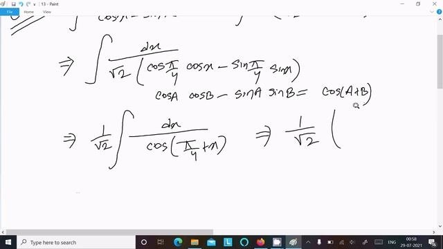 Evaluate the integral : ∫ dx/(cosx - sinx) смотреть онлайн