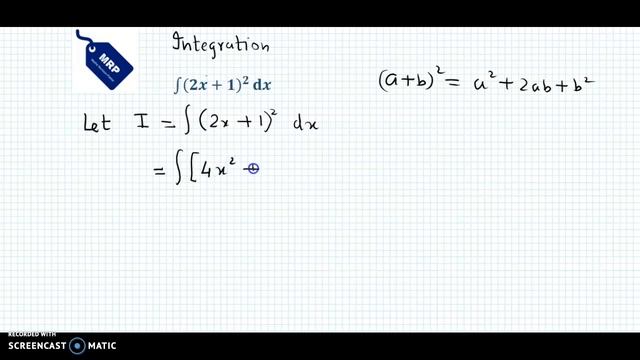 Integrate (2x + 1) ^ 2 dx смотреть онлайн