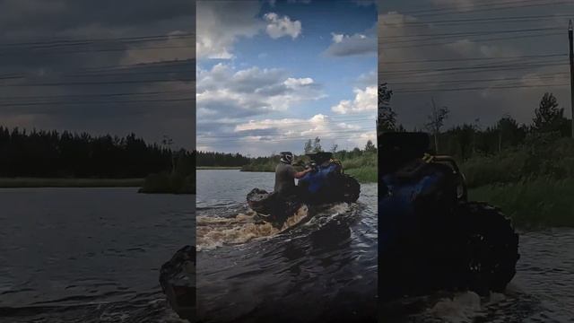 Прогулка по воде на РМ #atv #квадроциклы смотреть онлайн
