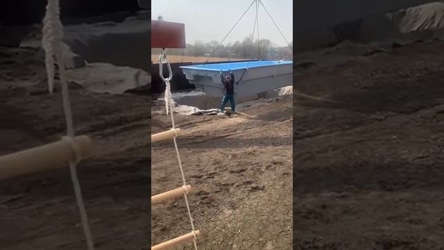 Установка композитного бассейна смотреть онлайн