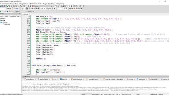 Declaring two dimensional arrays and vectors in C++ - ENGR2304 смотреть онлайн