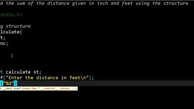 find sum of two distance by using structure in c- programming смотреть онлайн