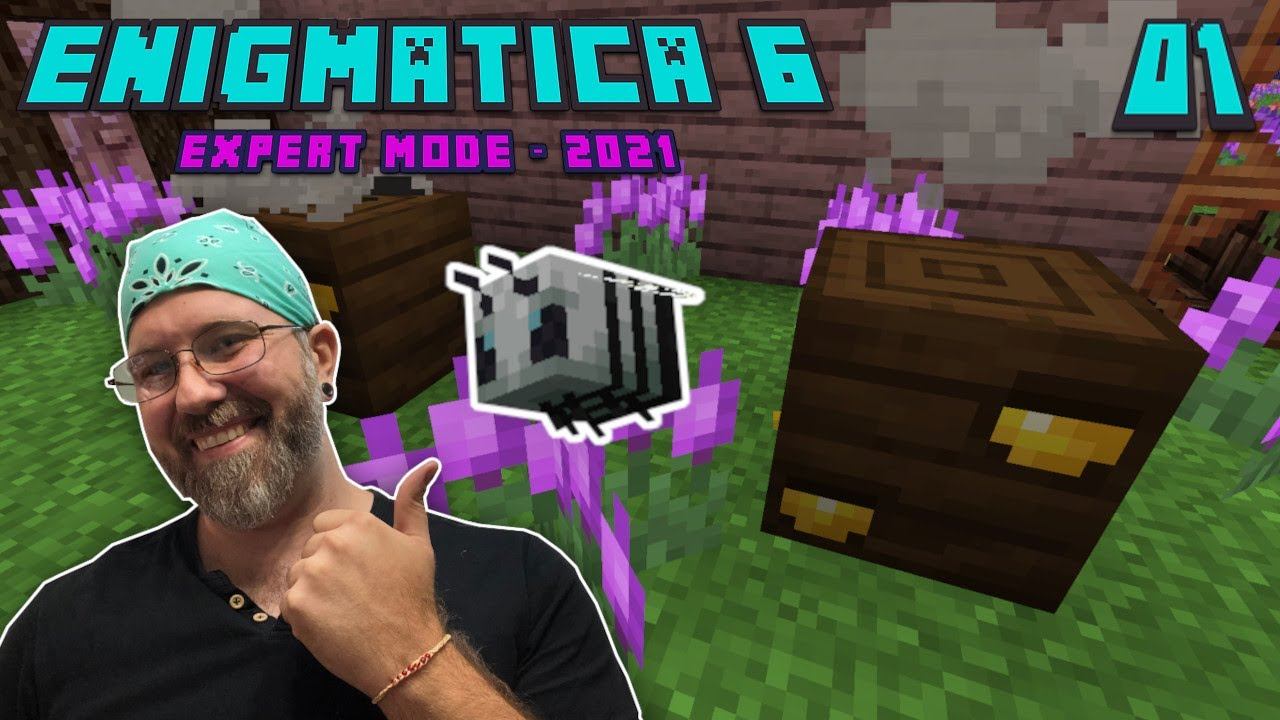 Lets Play Enigmatica 6 Expert EP 1 - Invar Bee! How to get Invar Dust for Induction Smelter! смотреть онлайн